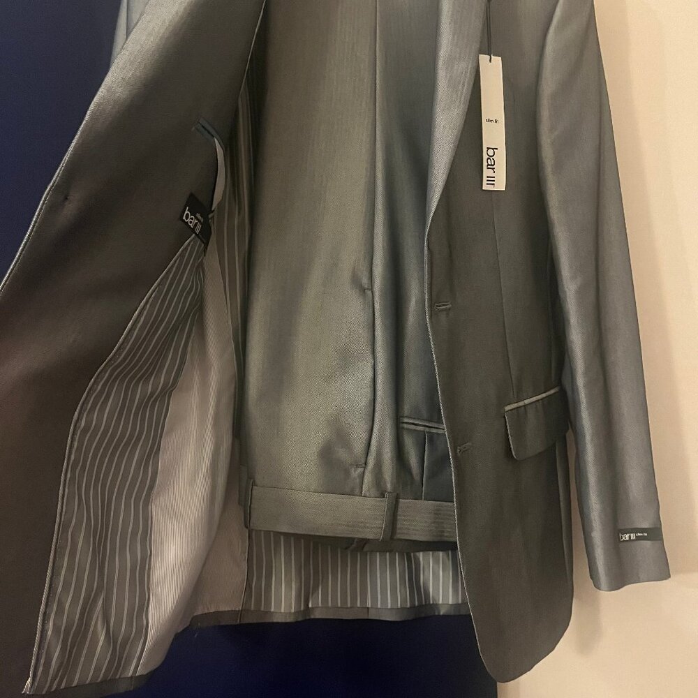 Light Grey Bar III Suit Pants - 29S